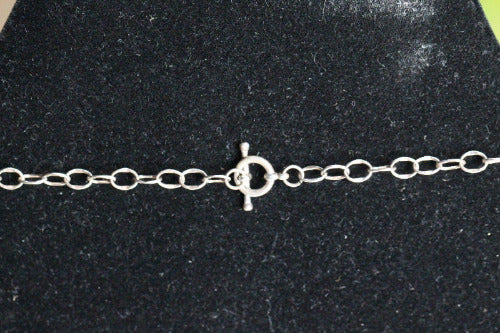 Crystal Clear Teardrop .925 Sterling Silver Chain mail Necklace and Earrings Set 18"